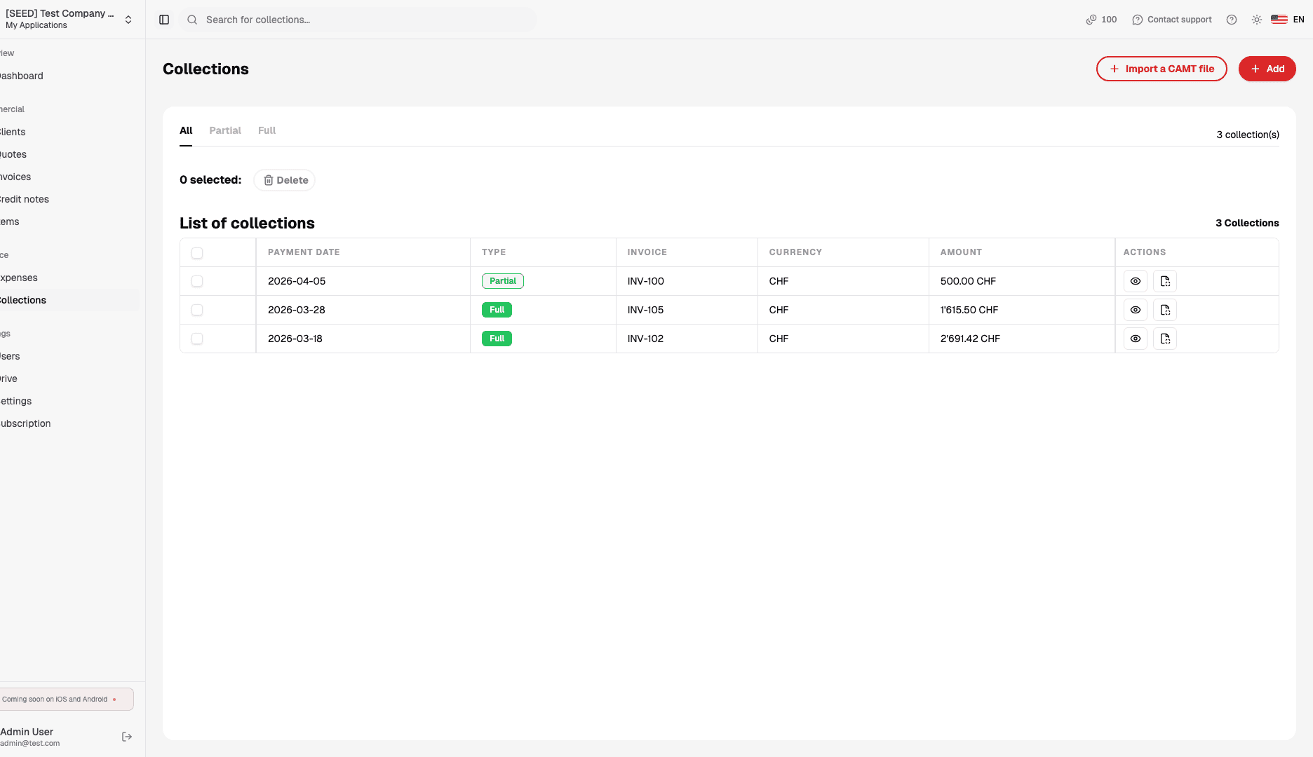 Track every payment in real time