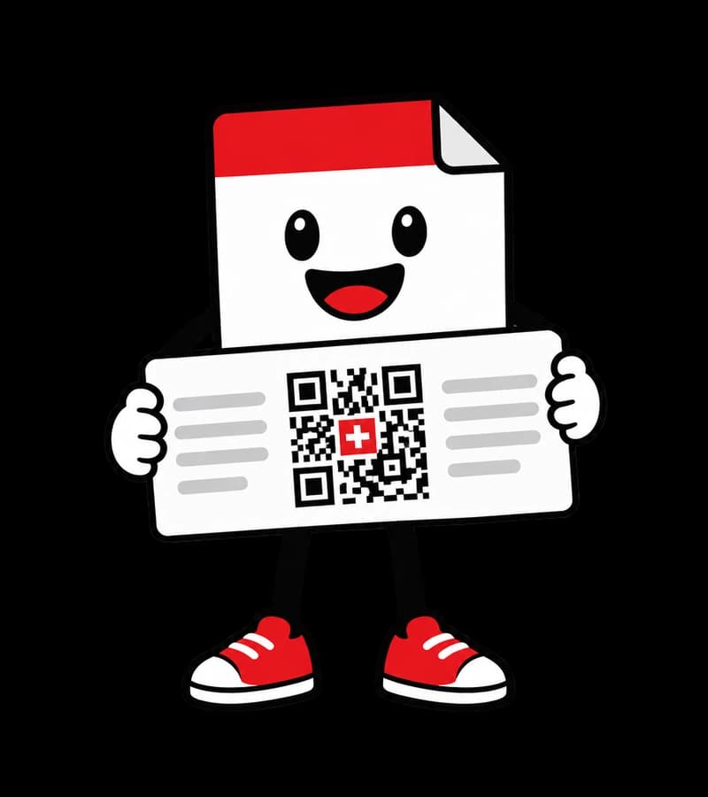 La mascotte To Bill tient une QR-facture