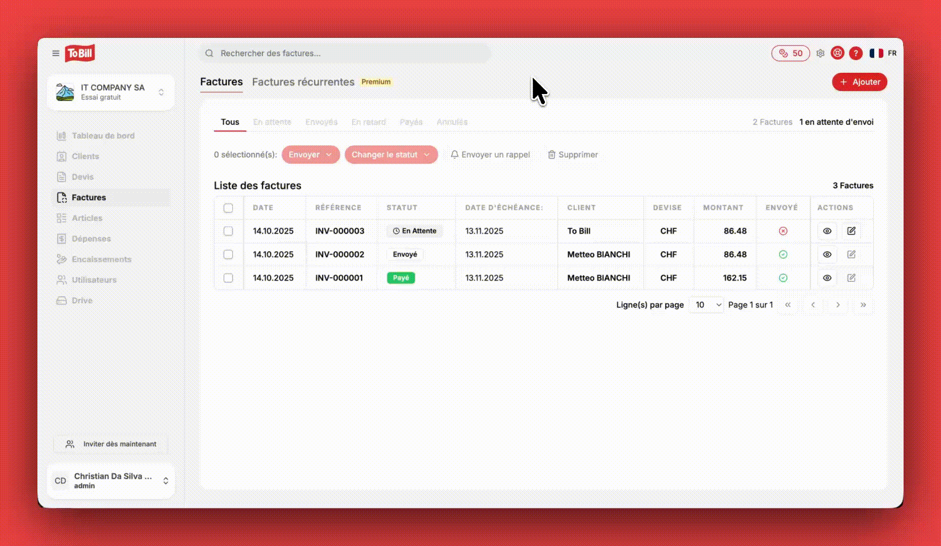 Erstellen Sie konforme Rechnungen in wenigen Klicks